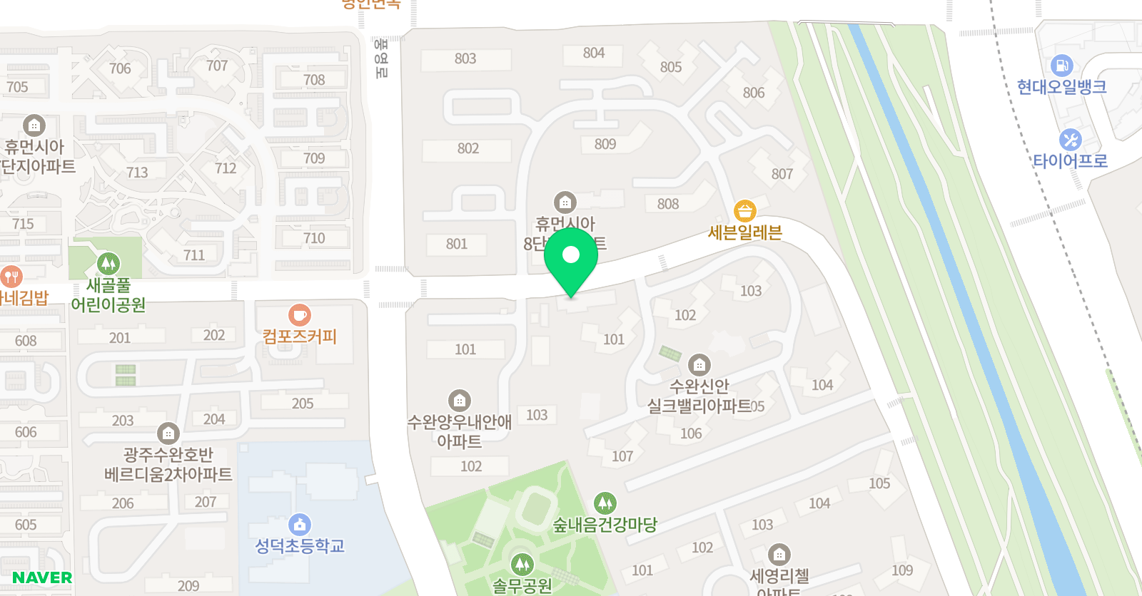 신완 태권도 위치