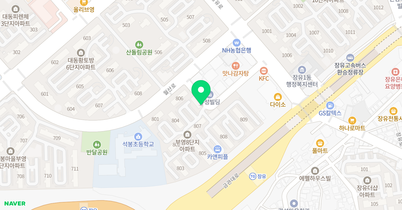푸르넷 석봉 메타인지학원 위치