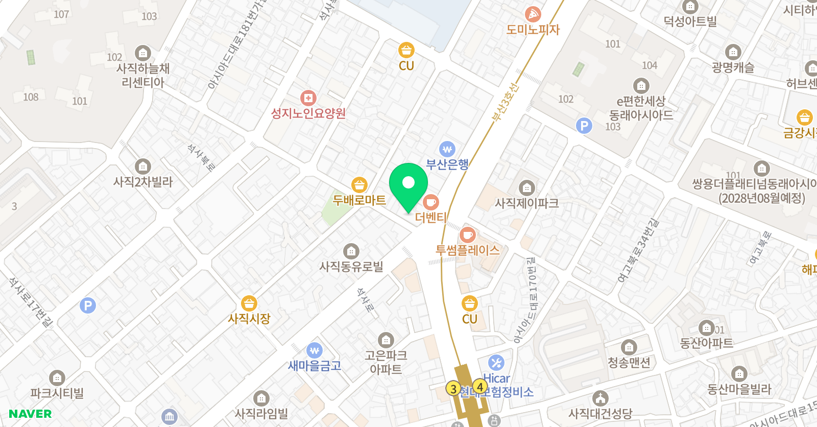 기파랑 문해원 부산사직원 위치