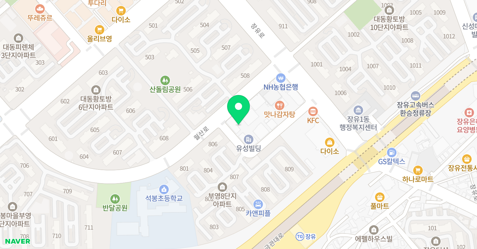 삼성 영어 석봉학원 위치