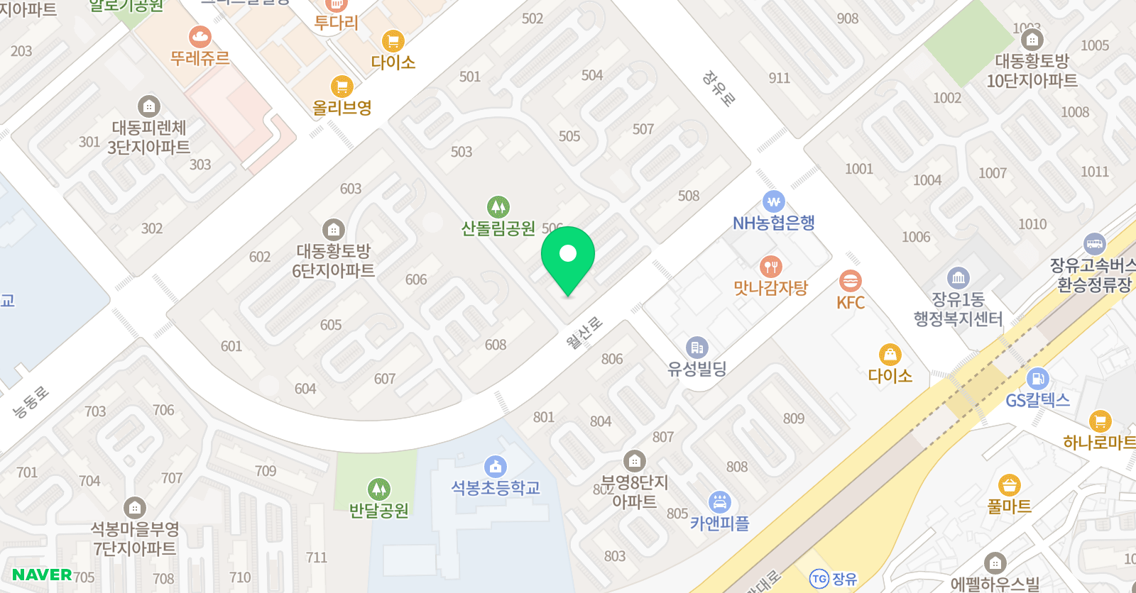윤선생우리집앞 영어교실 석봉캠퍼스 위치