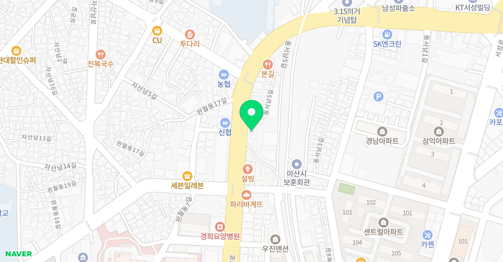 이엠 영어수학전문학원 위치