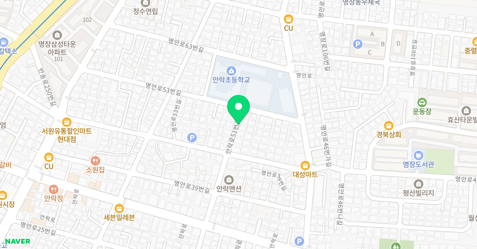 동아대 나래 태권도 위치