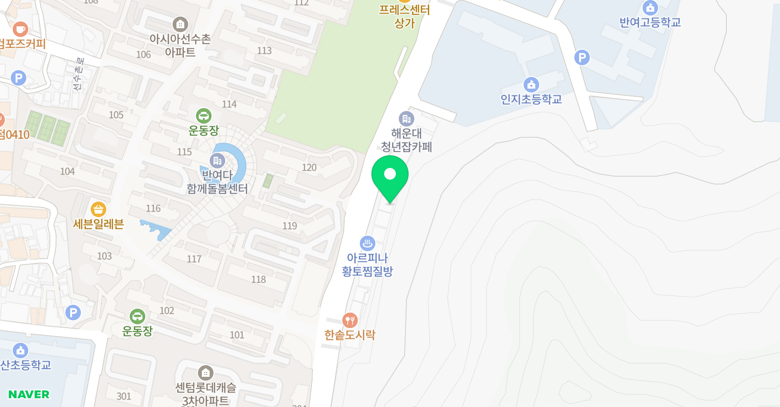 크리아트 부산반여원 위치