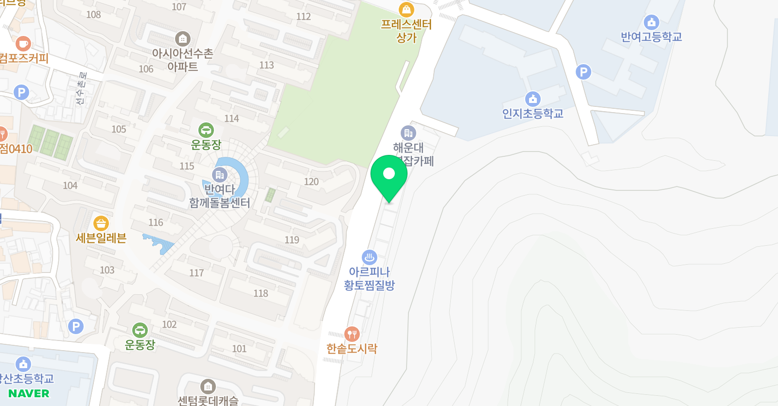 미래앤 독서학원 센텀원 위치