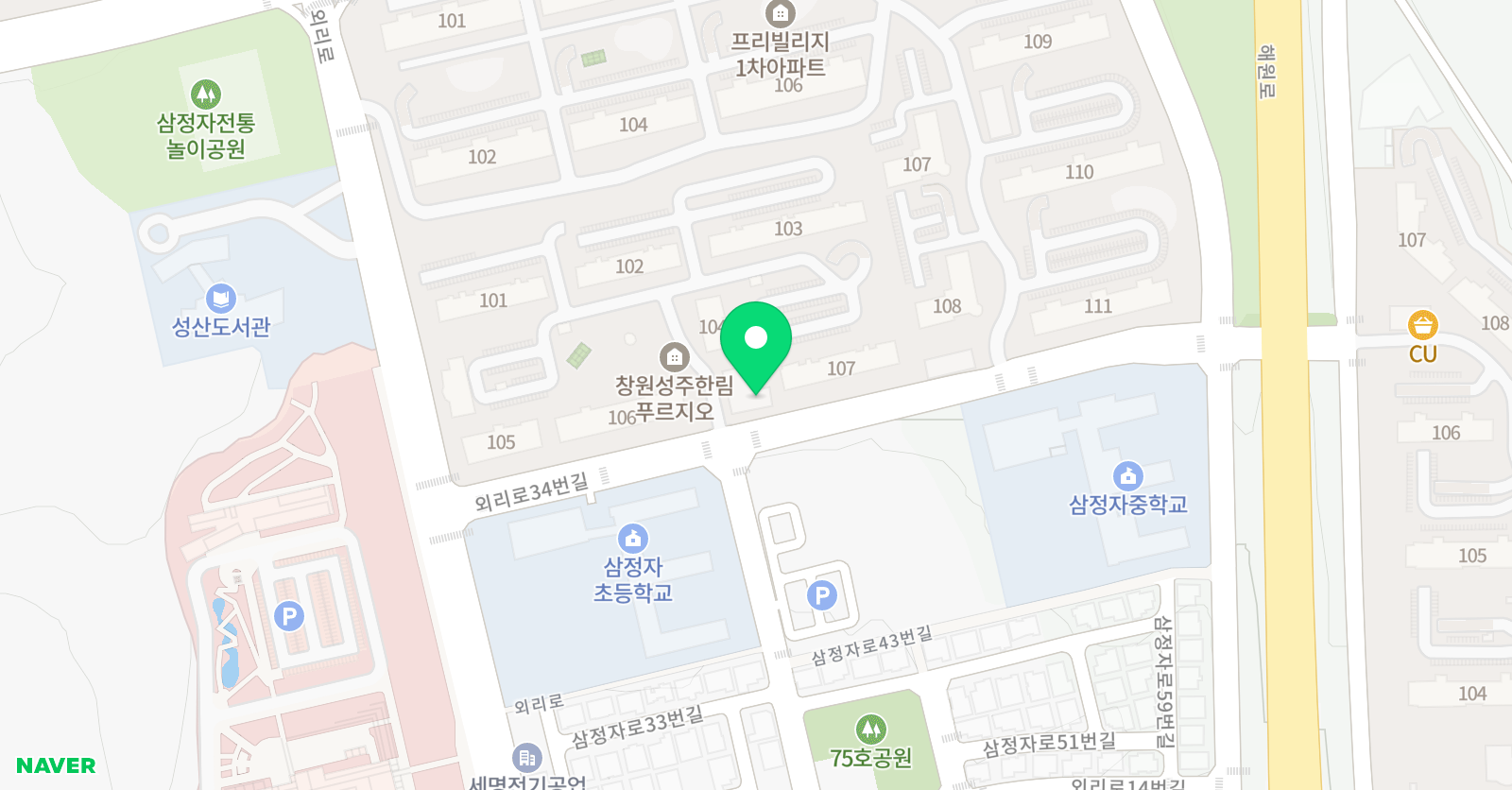 한솔플라톤아카데미 성주 독서논술국어교습소 위치