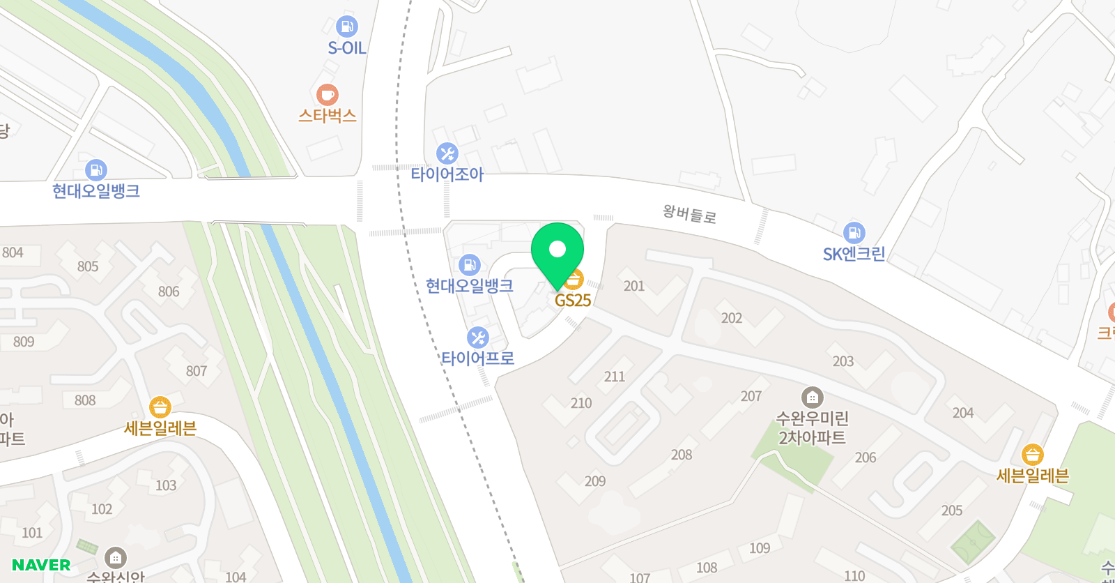 눈높이러닝센터 수완하나학원 위치