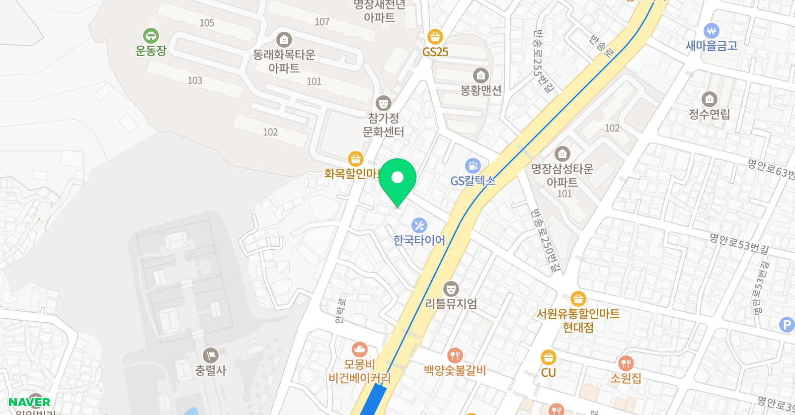 세움 학원 위치