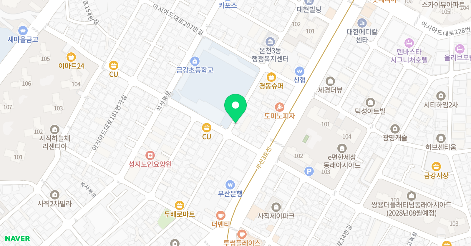 스마트해법영어 온천금강교실 위치