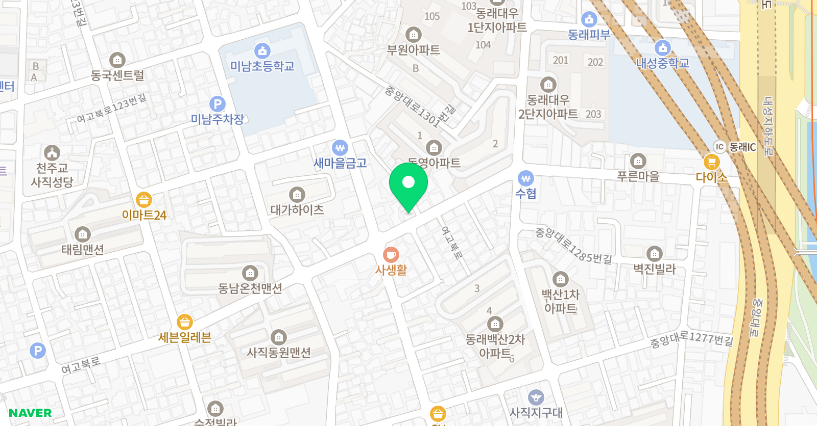 세움 학원 위치