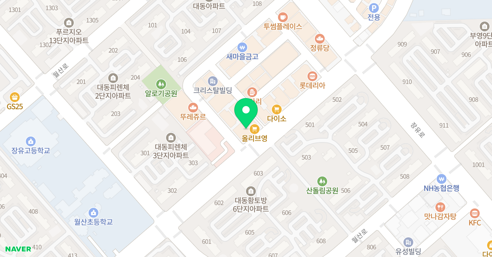 수학을풀다IN장유학원 위치