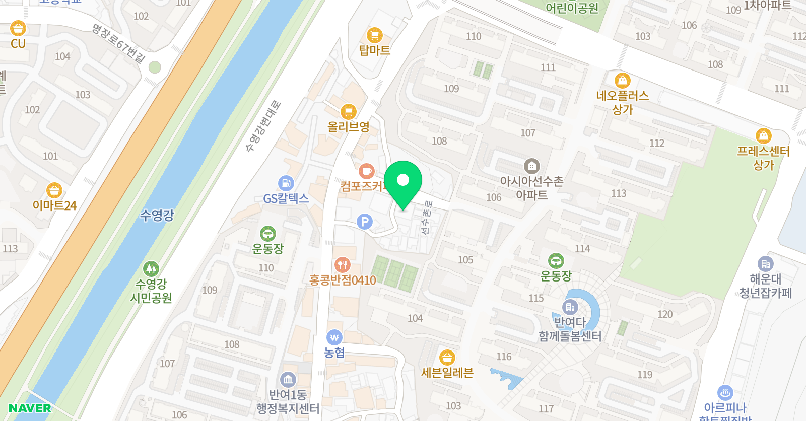 차수학앤윌그로우 영어학원 위치