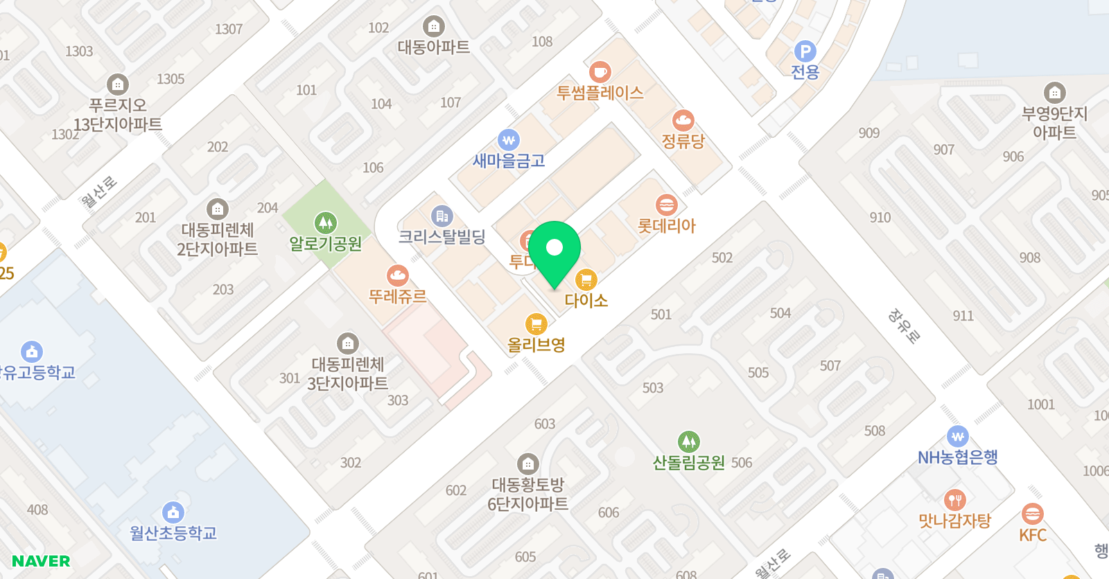 장유링구아 포럼어학원 위치