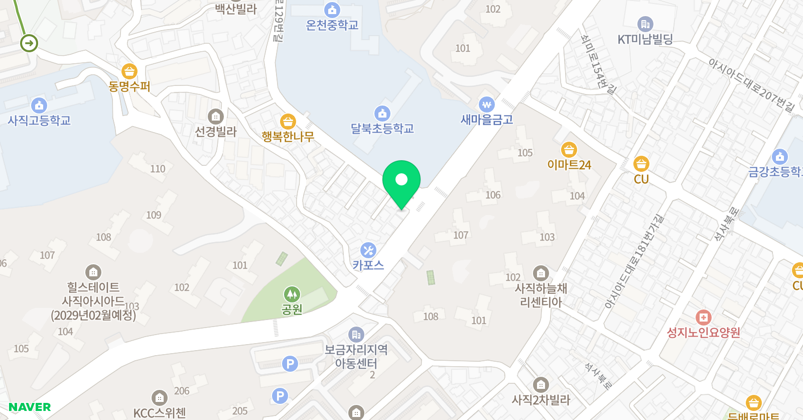 영재공부놀이터 몬스터매스 달북초점 위치