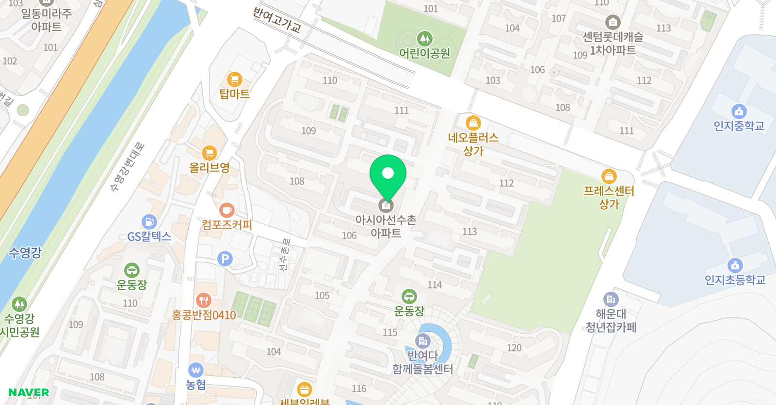 아이리더스쿨 ASIA 부산반여 위치