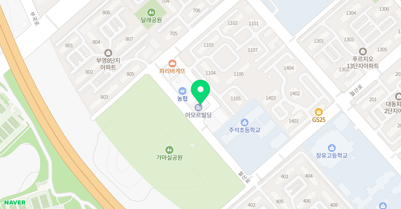 아이드림 영어수학학원 위치