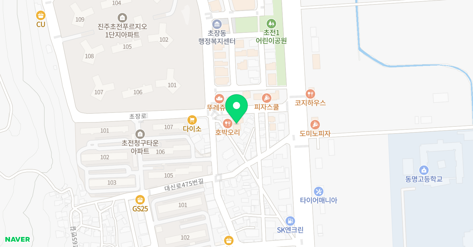 유투엠 진주초장캠퍼스 위치