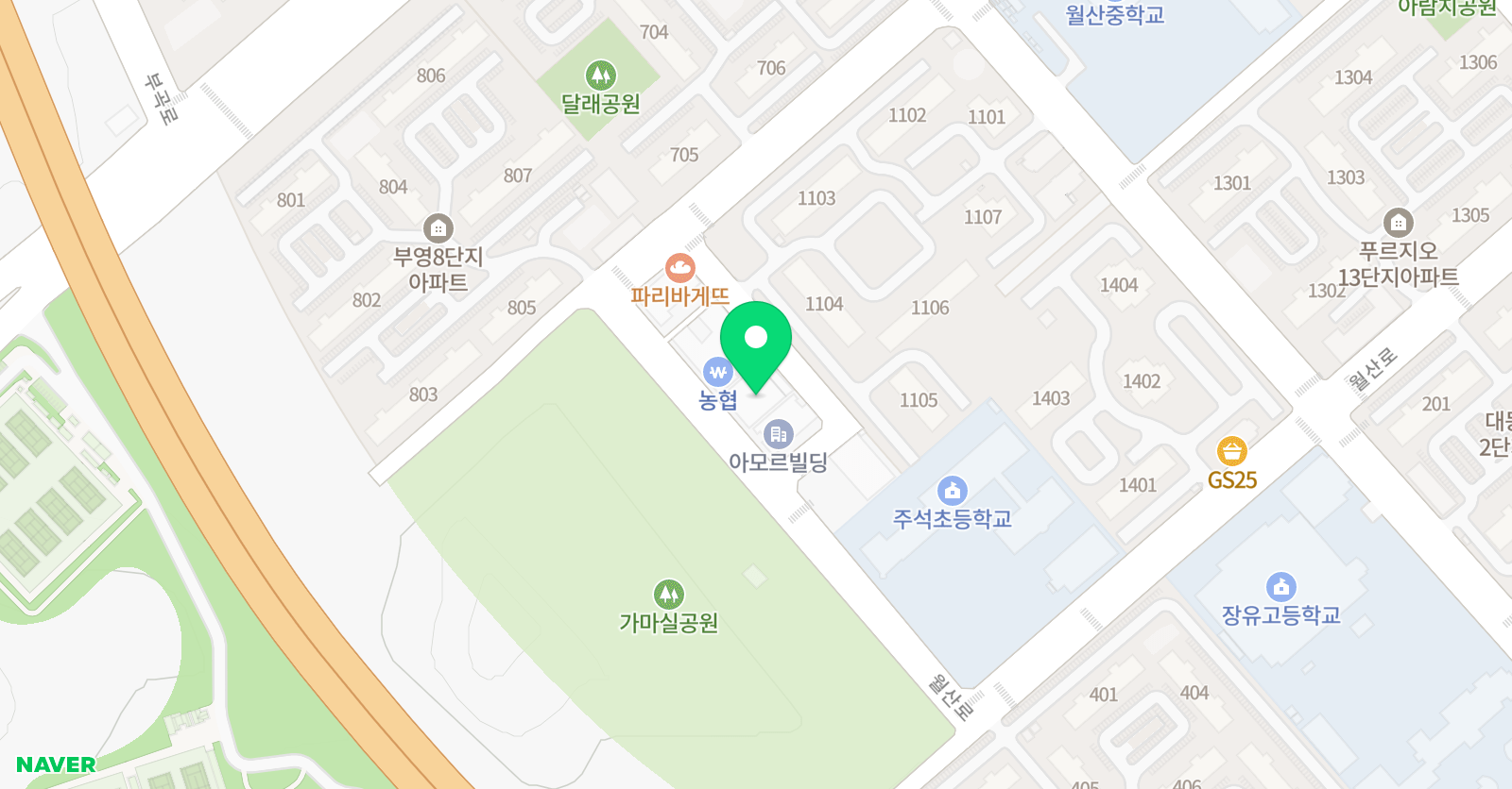 오색도화지 미술학원 장유점 위치