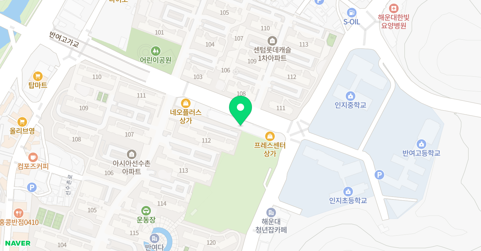 아트랑 미술학원 놀작반여센터 위치