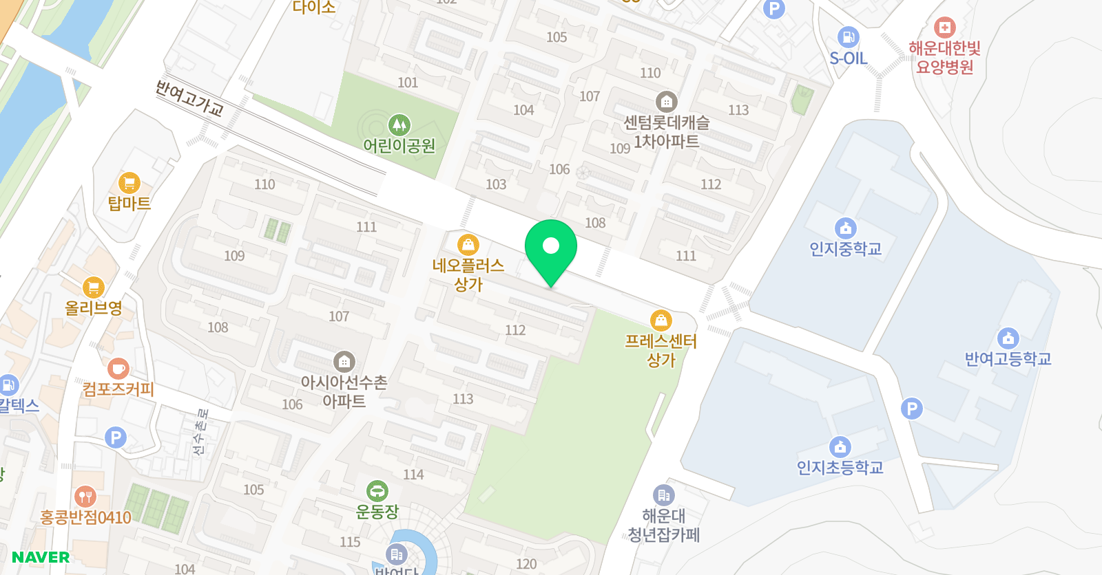 링키 영어 센텀반여점 위치