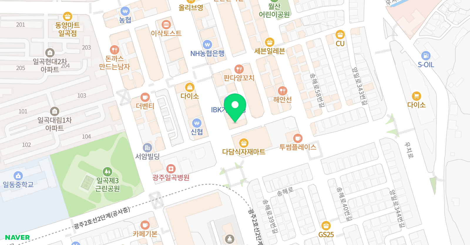 하이클래스영어전문학원 위치