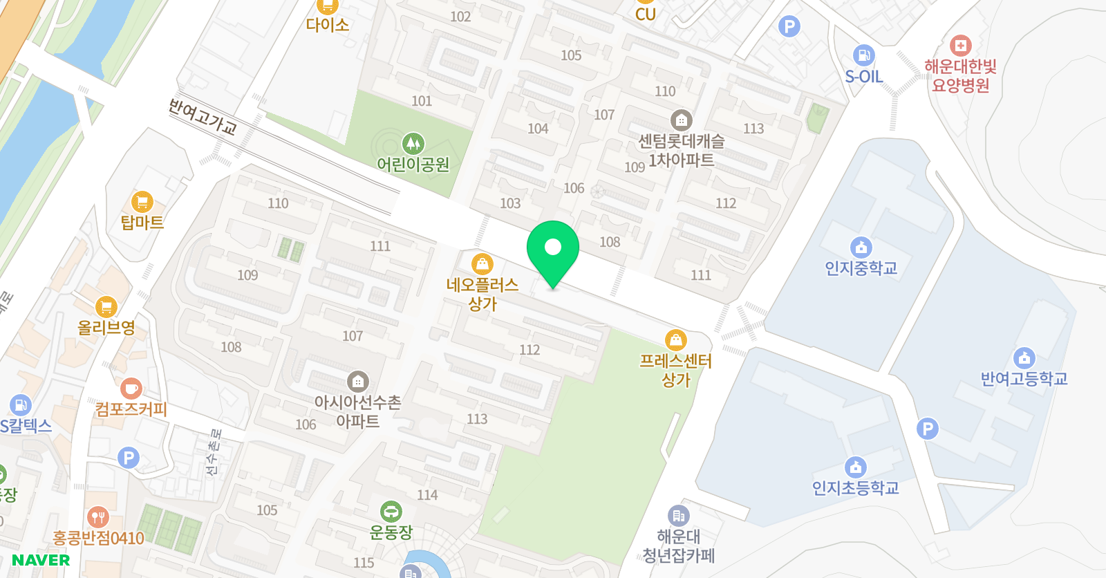 스마트해법 영어 반여 스마트교실점 위치