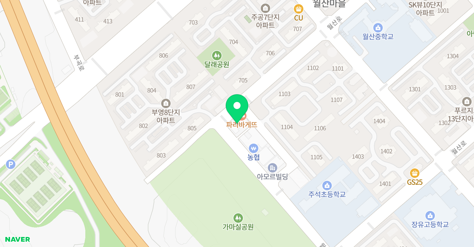 3030 영어학원 장유부곡센터 위치