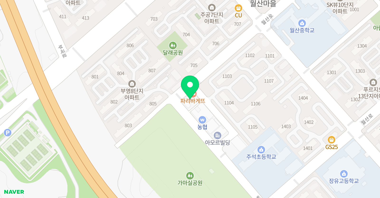 월산 해법영수학원 위치