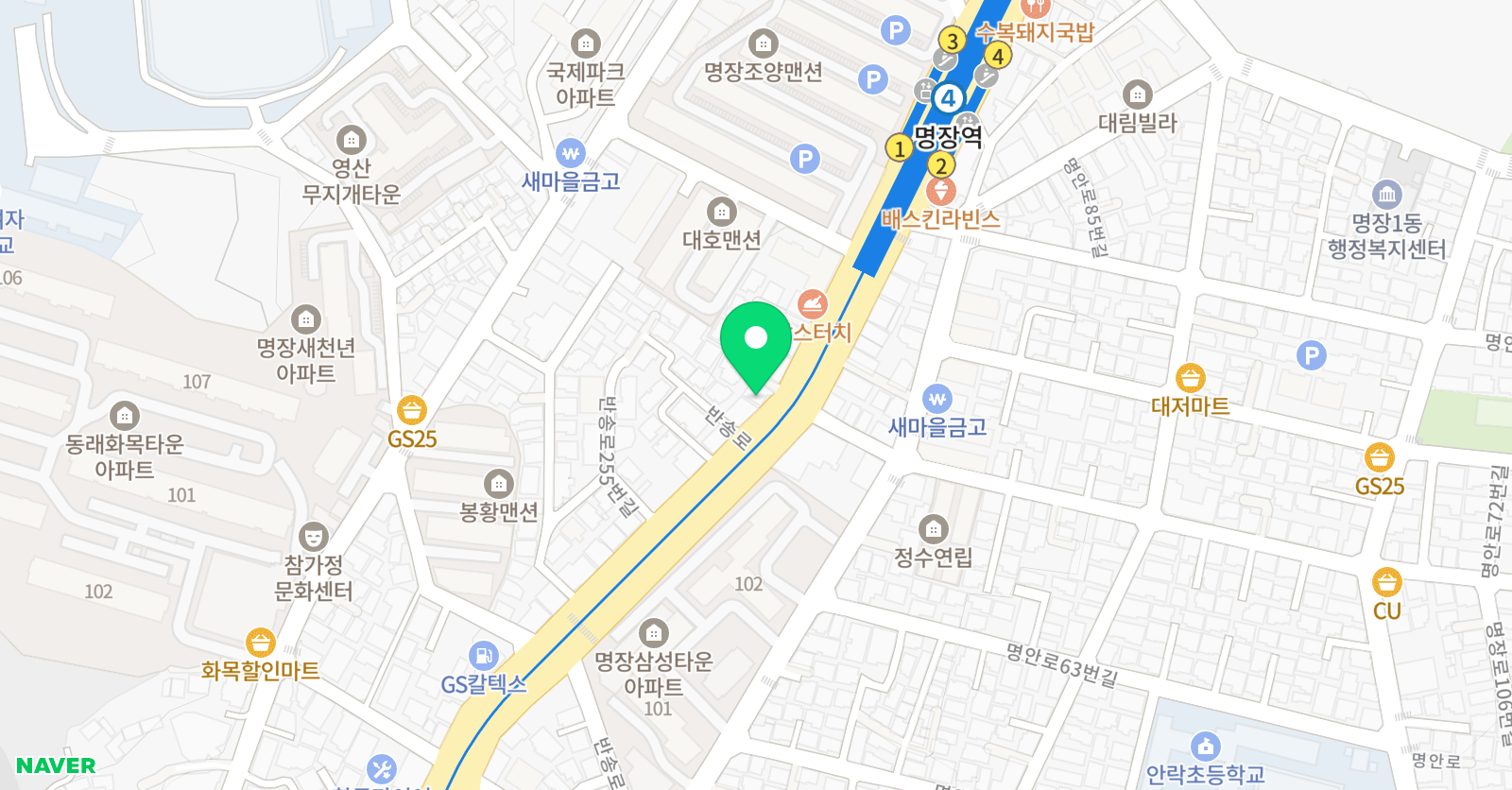 유진아 국어학원 위치