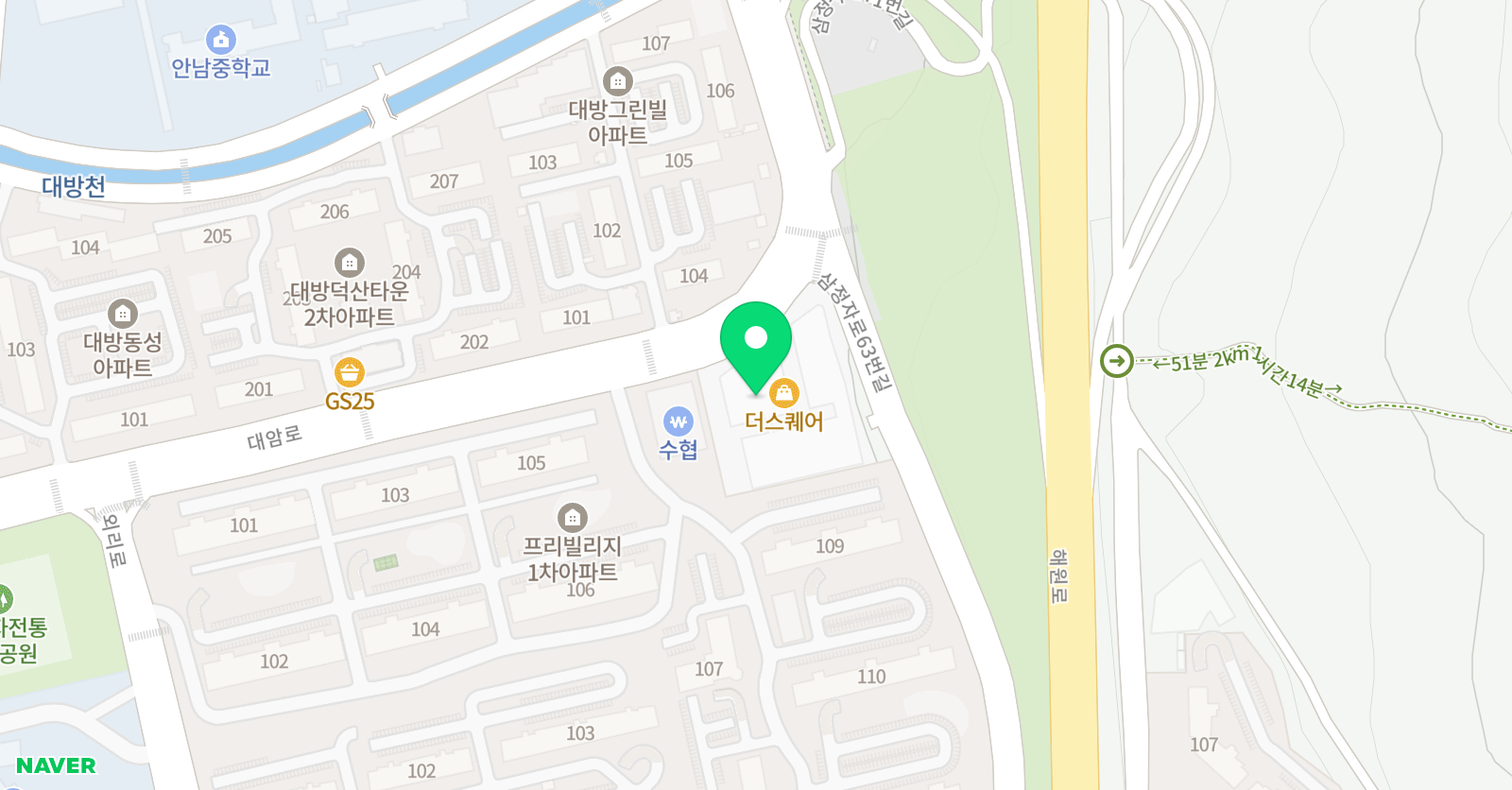 단단 학원 위치