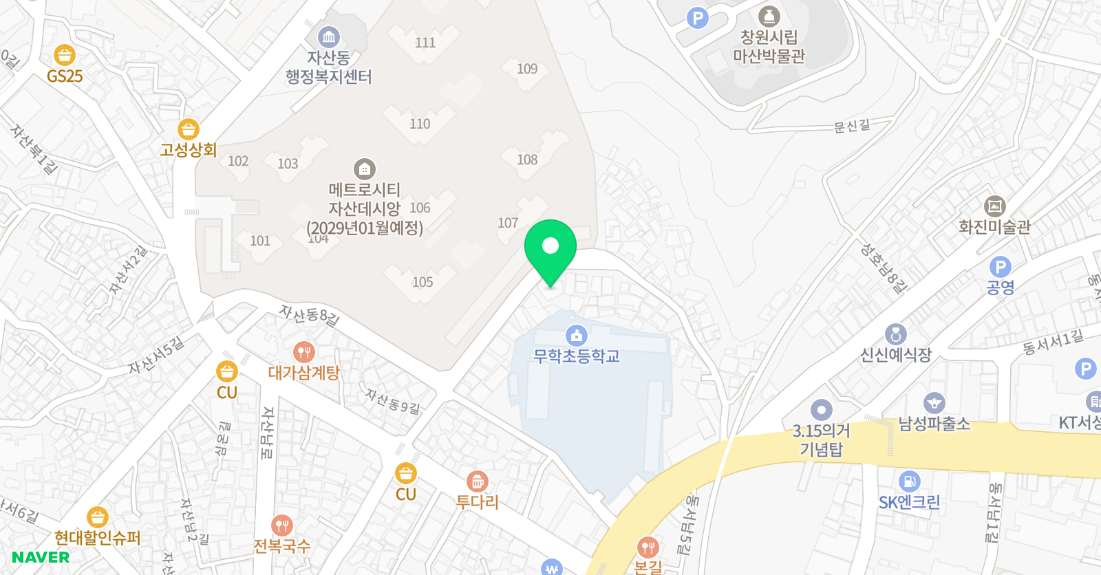 나비 학원 위치