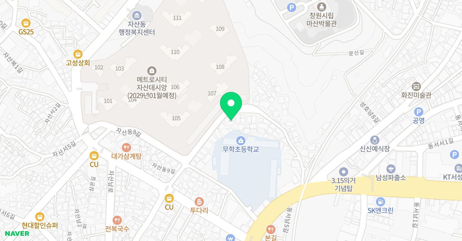 피아노의숲 음악학원 위치