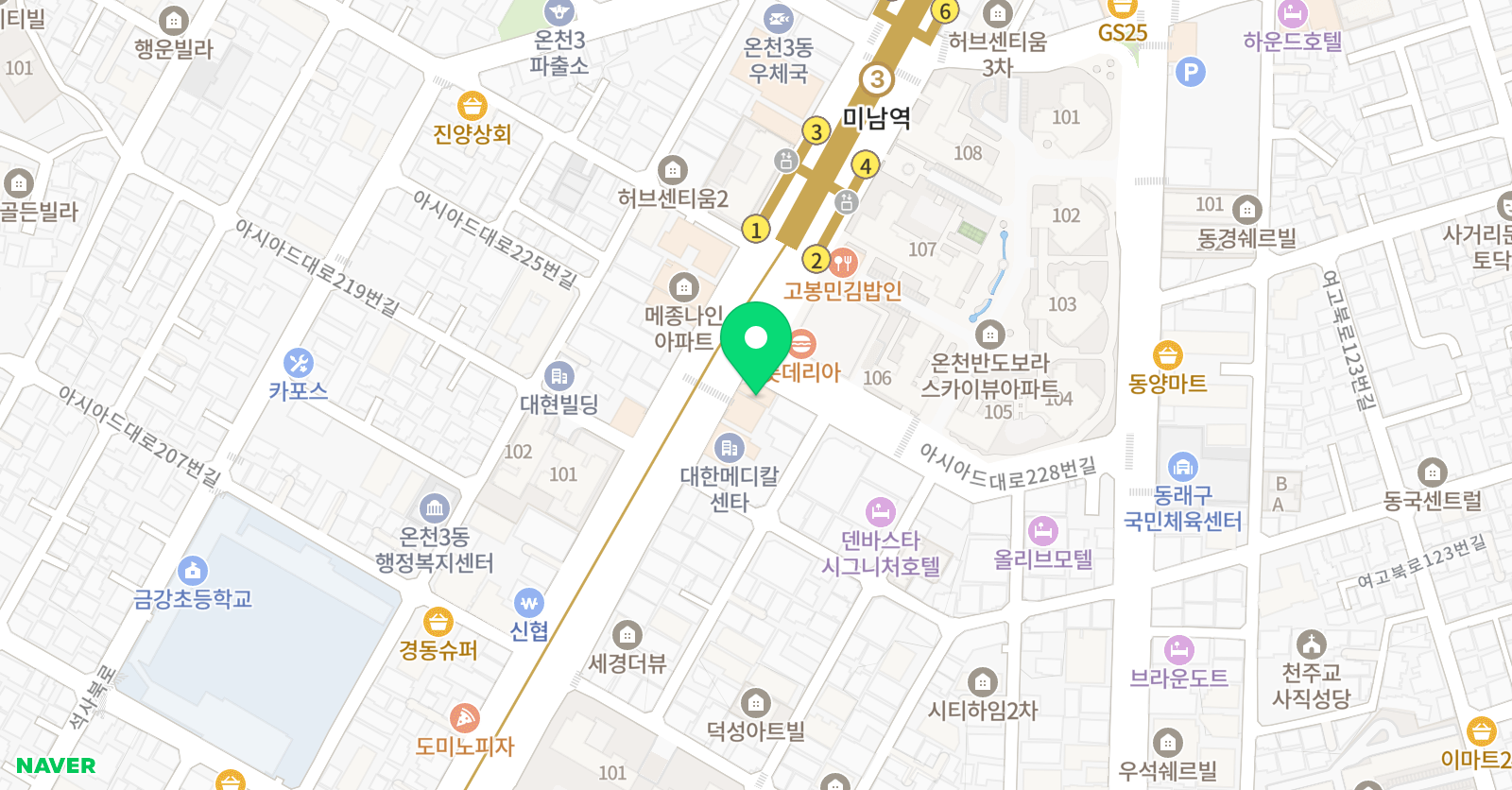 데이지 댄스 스튜디오 위치