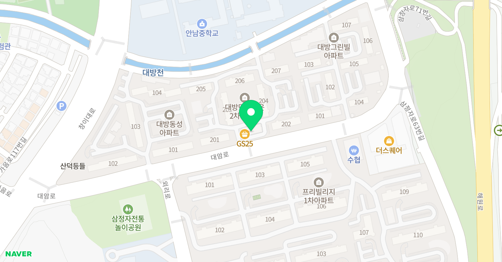 높은음자리 피아노교습소 위치