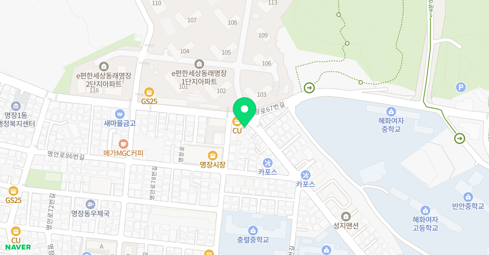 논리가술술국어학원 위치
