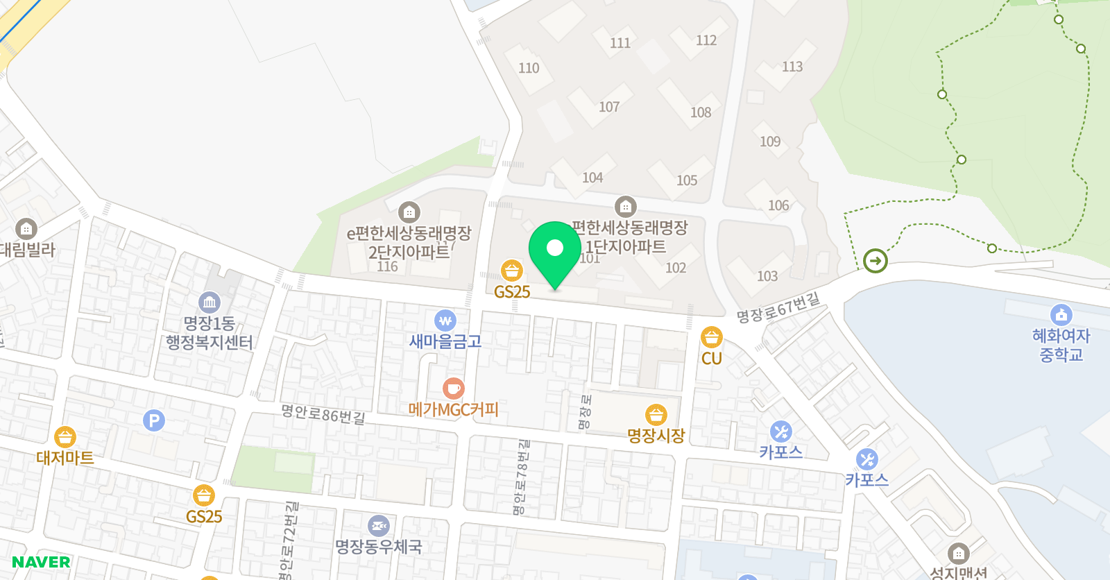 미쁨 미술학원 위치