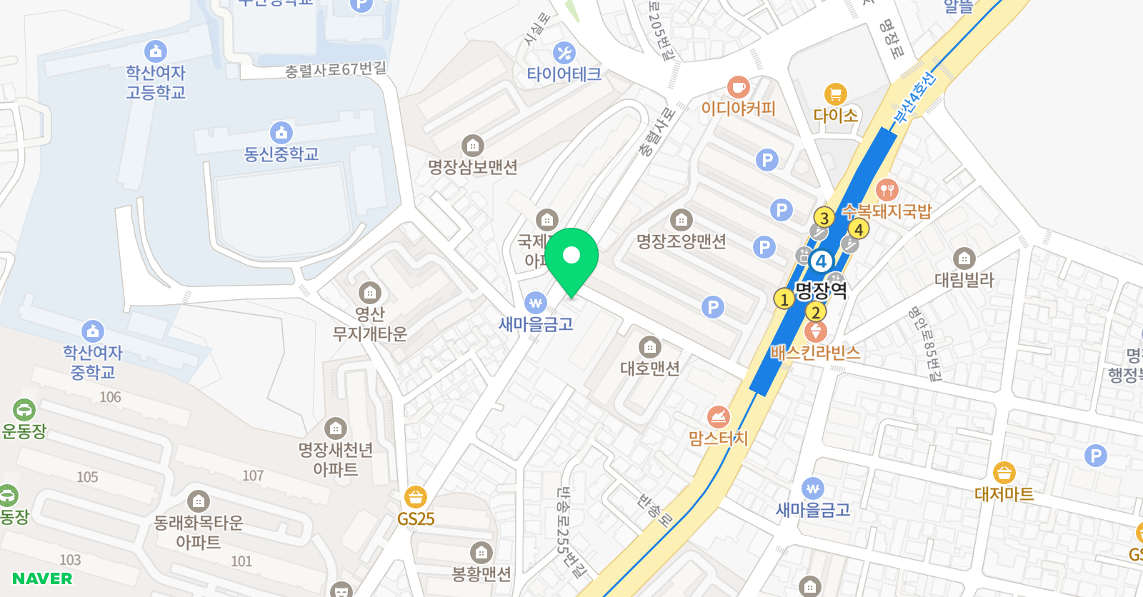 나라 음악학원 위치