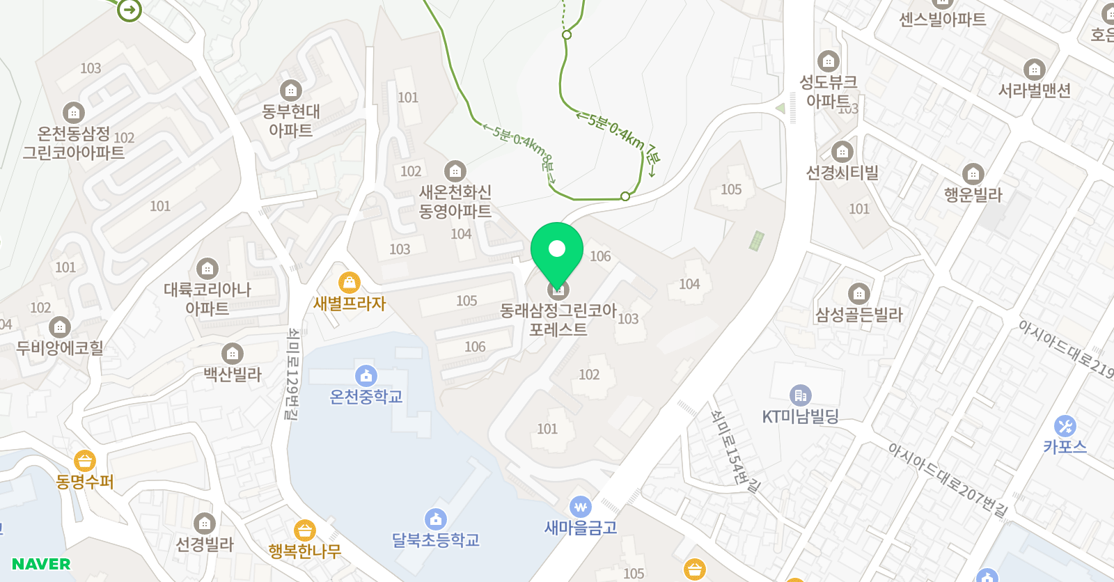 3030영어 동래포레스트센터 위치