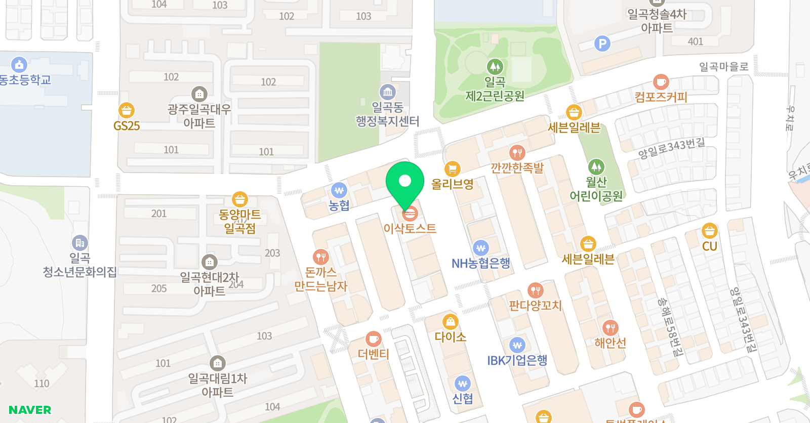 정은 수학전문학원 위치
