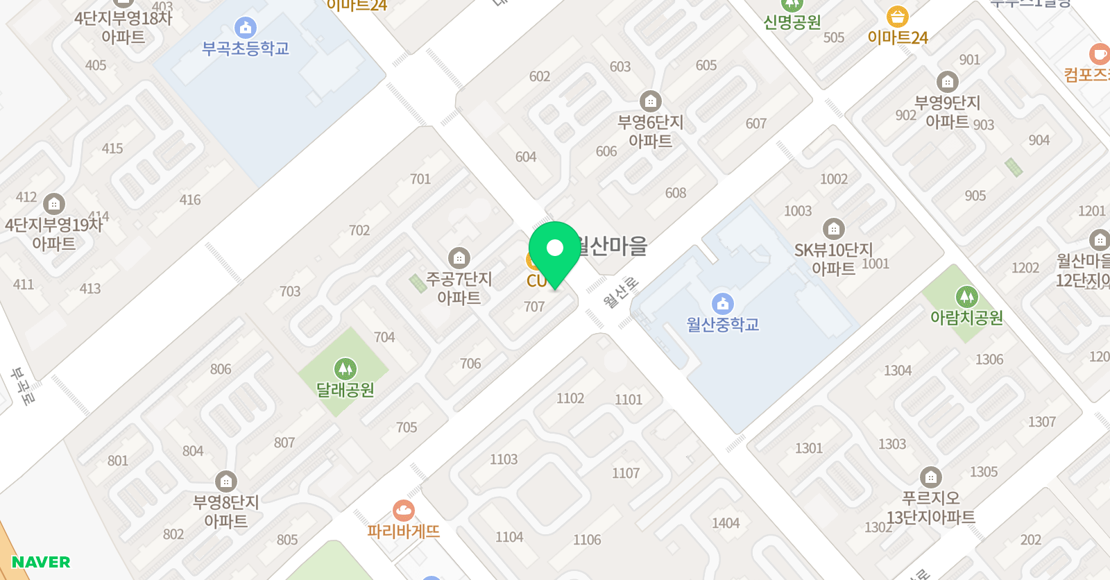 빨간펜수학의달인 수학학원 김해장유부곡점 위치