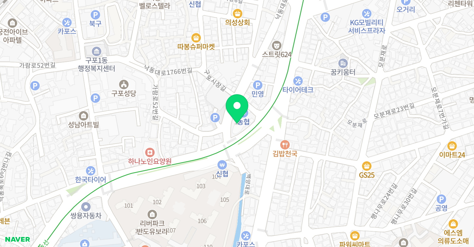 석영 학원 위치