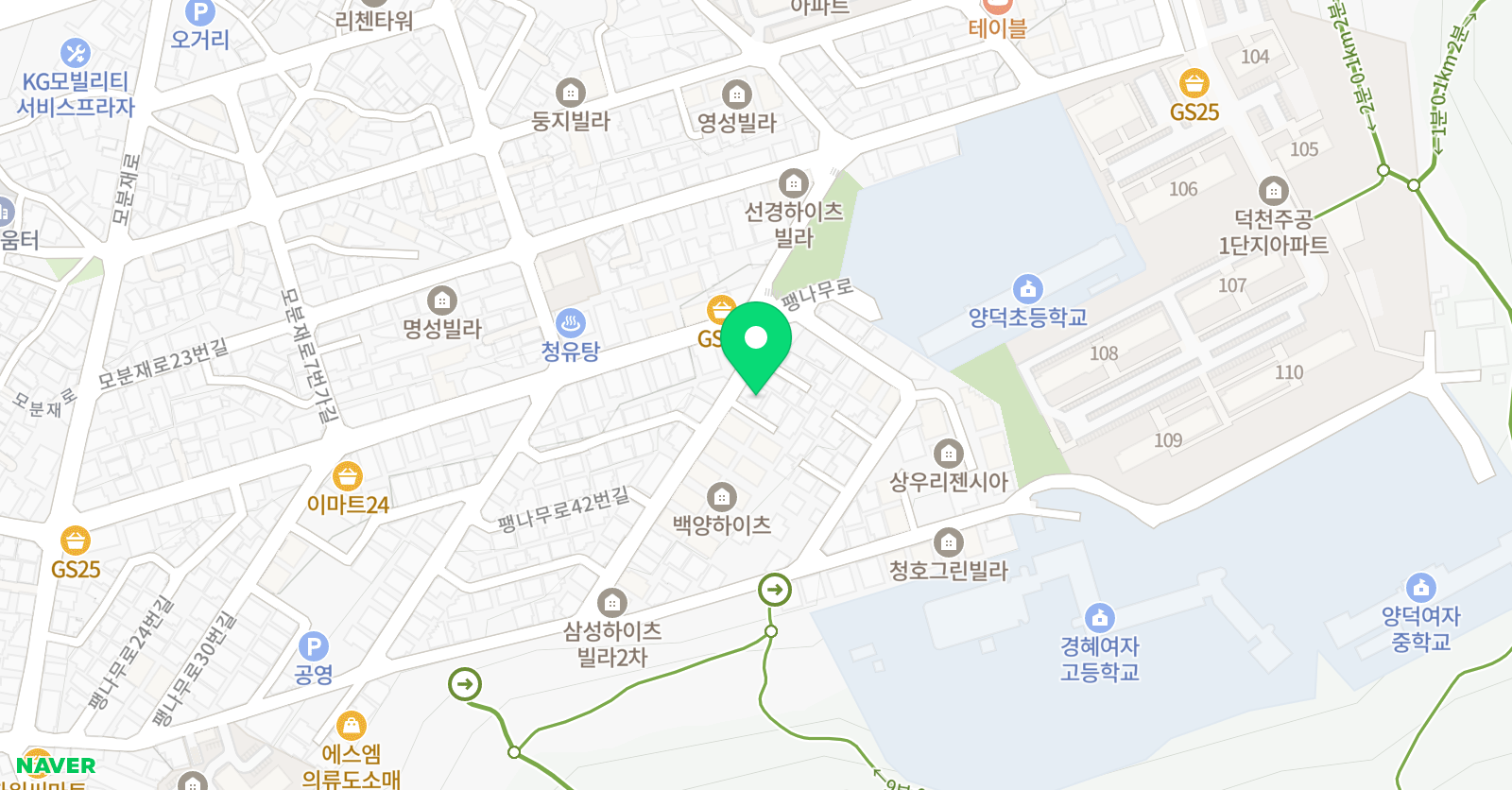 정진 수학교습소 위치