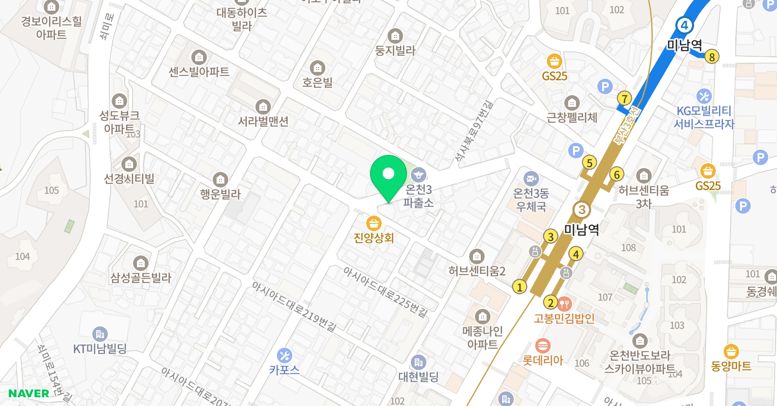 해강 학원 위치