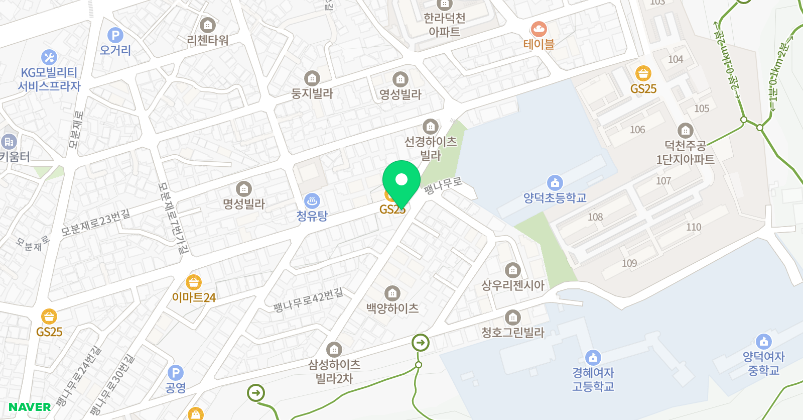 태백 태권도 위치