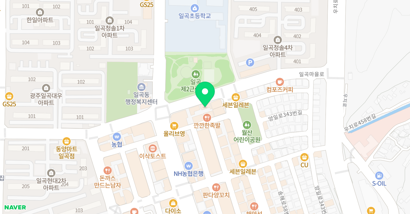 일곡 하이스트 수학학원 위치