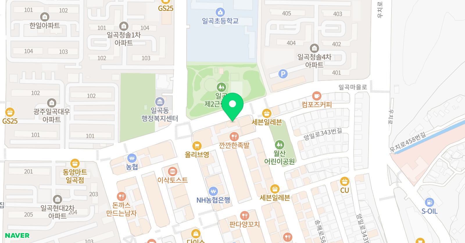 튜닝 영수전문학원 위치