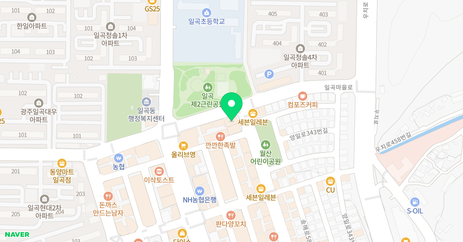 더쎈수학전문학원 위치