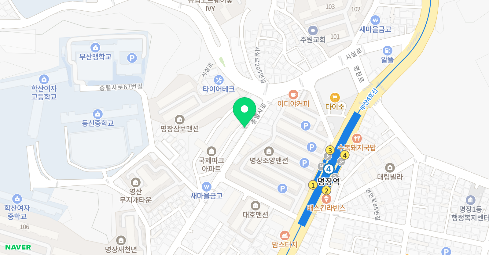 와이에스 영어교습소 위치