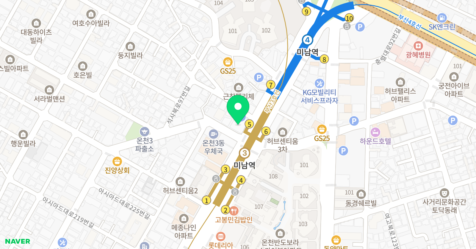 과사람진로진학 학원 위치