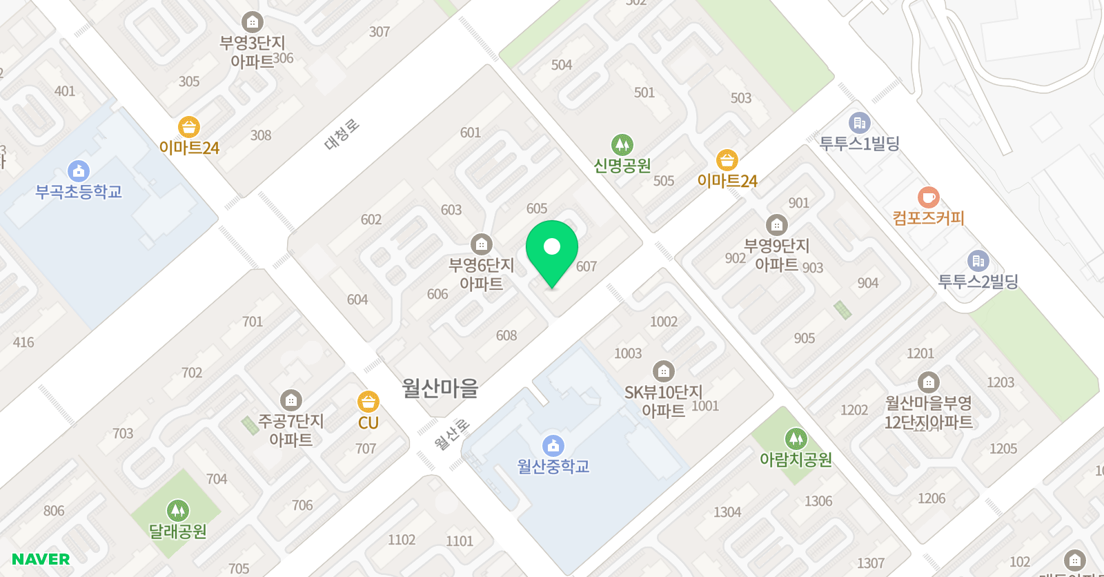 아소비 장유 월산부영6단지점 위치